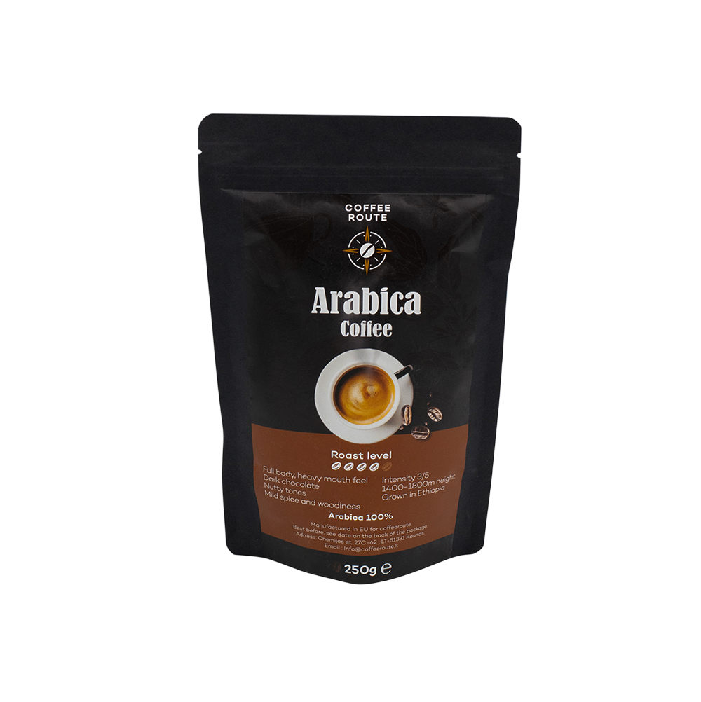 Kavos pupelės Arabica 100%, 250g