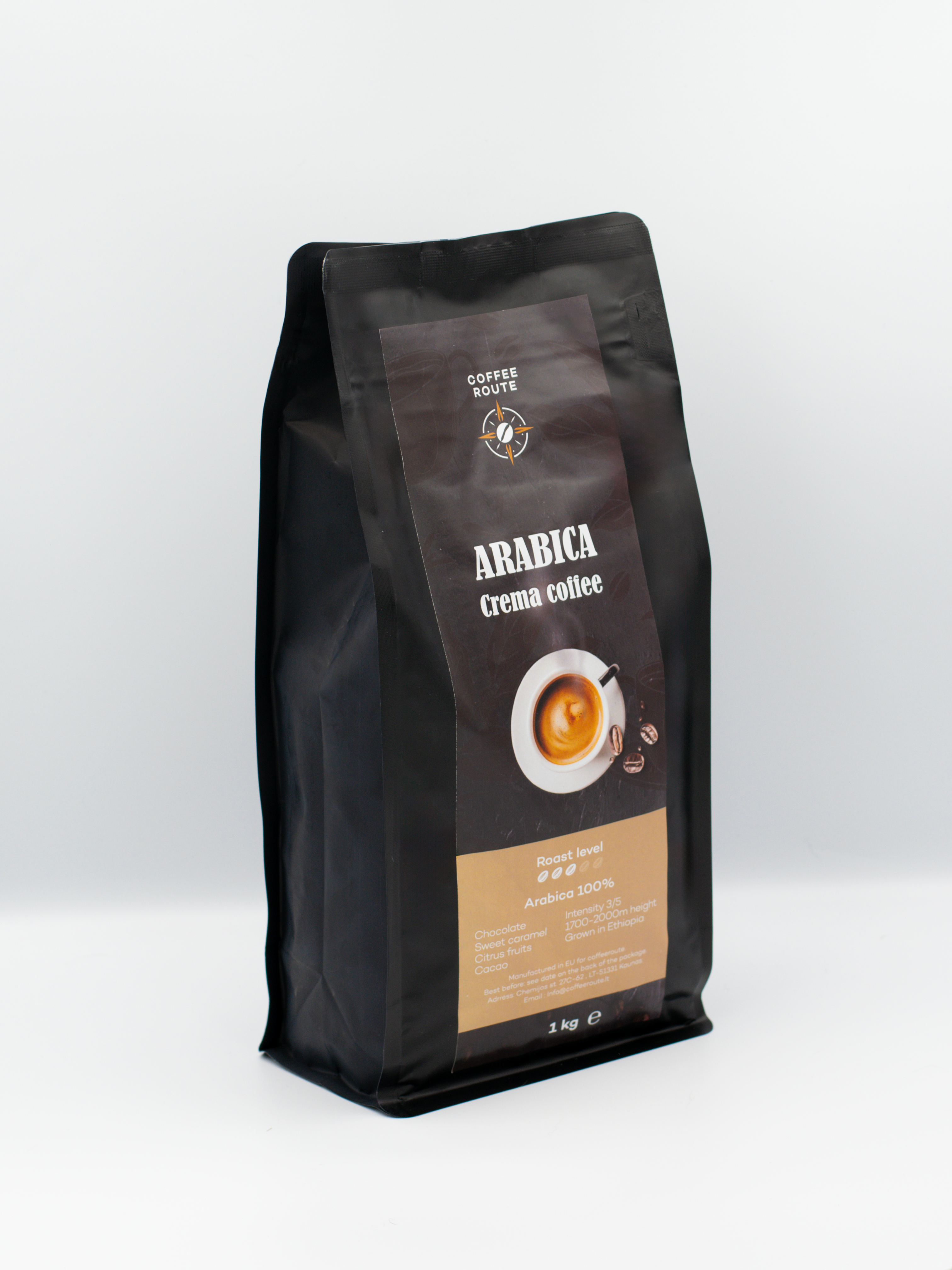 Kavos pupelės Arabica Crema 100% Ethiopia, 1kg