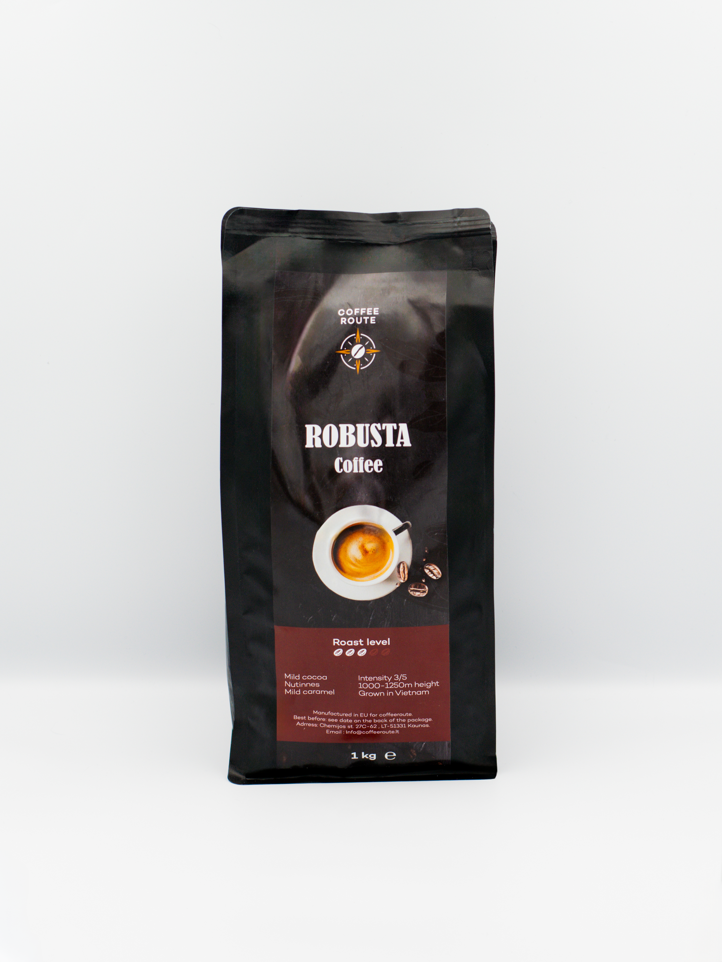 Kavos pupelės Robusta Vietnam, 1kg
