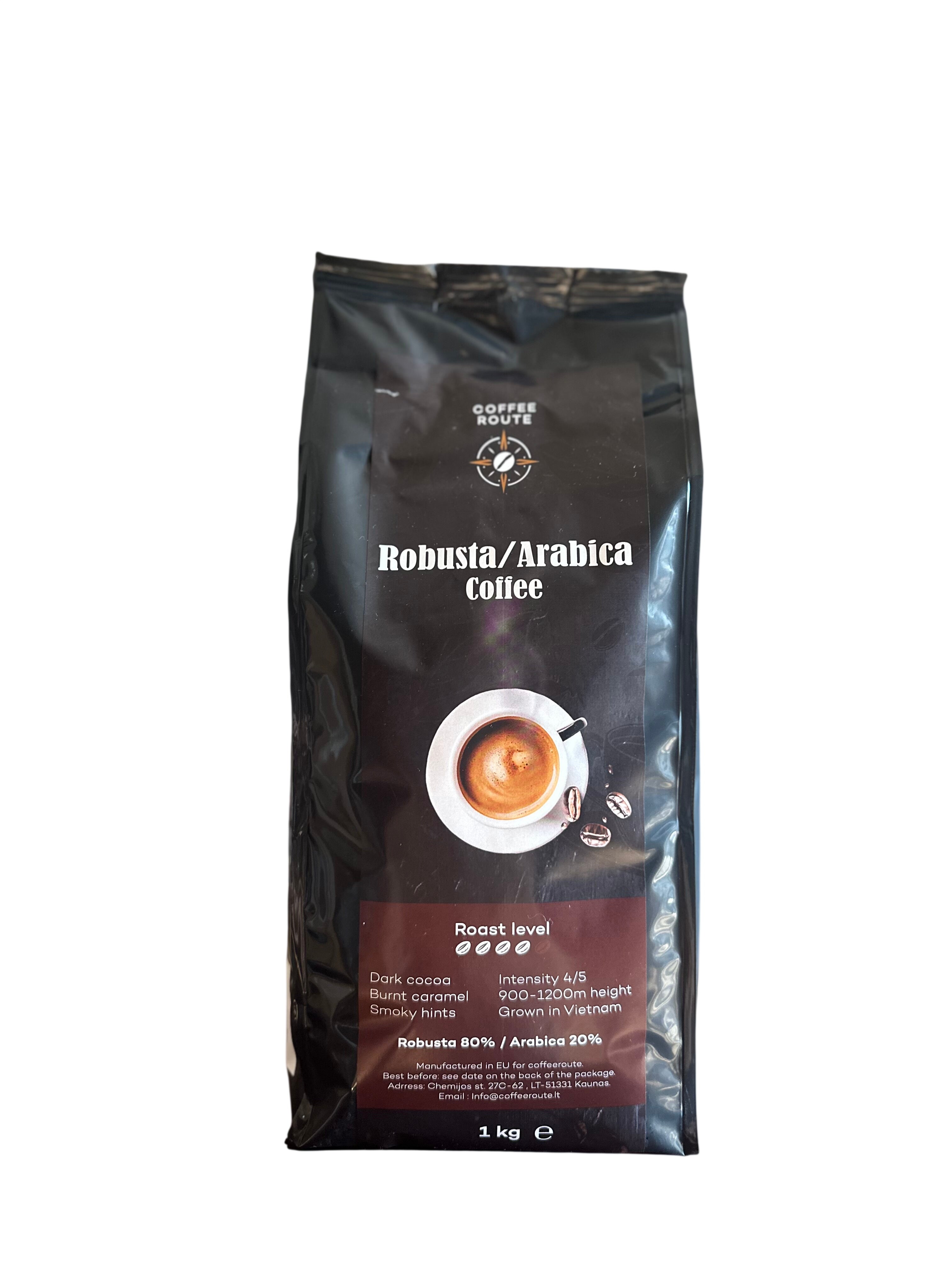 Kavos pupelės Robusta/Arabica, 1kg