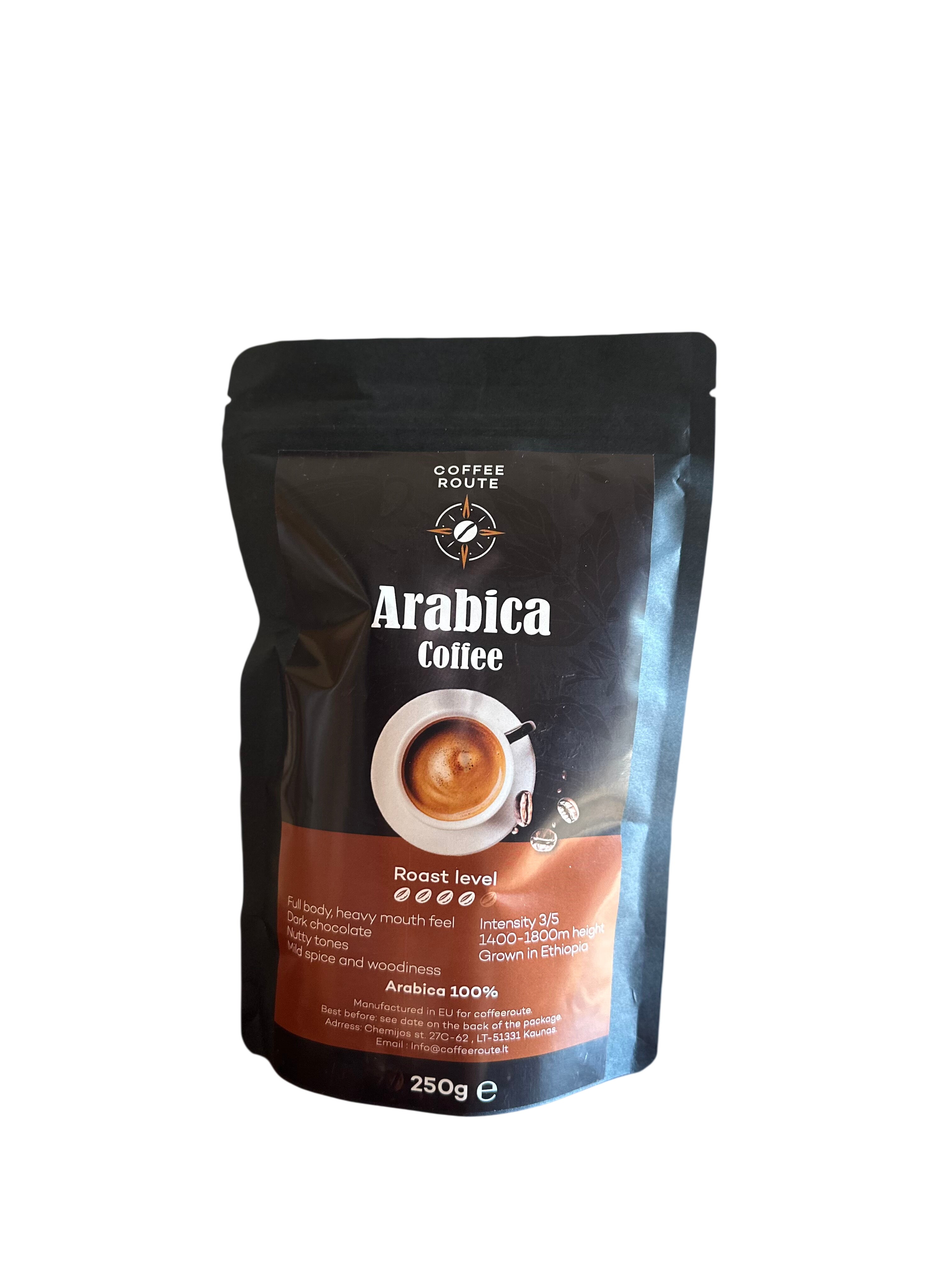 Kavos pupelės Arabica 100%, 250g