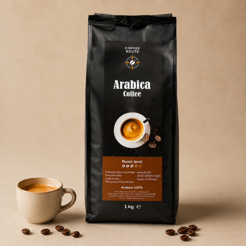 Kavos pupelės Arabica 100% Ethiopia, 1kg