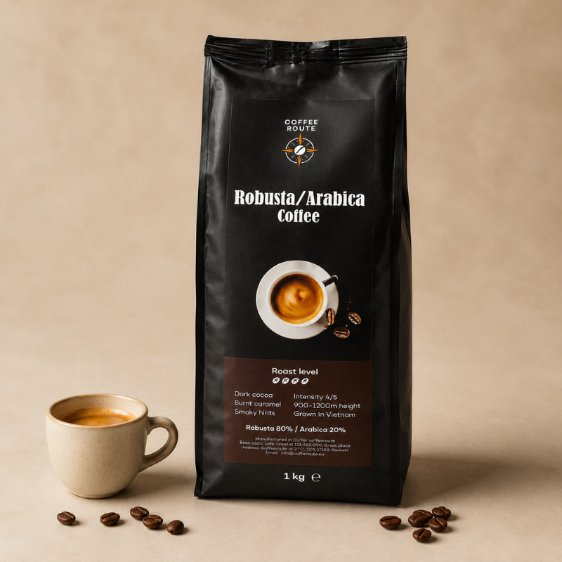 Kavos pupelės Robusta/Arabica, 1kg