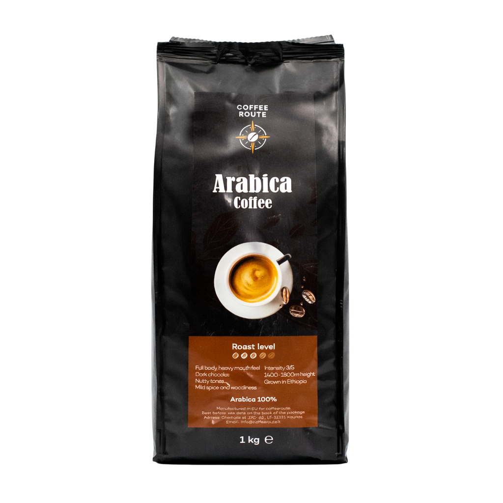 Kavos pupelės Arabica 100% Ethiopia, 1kg
